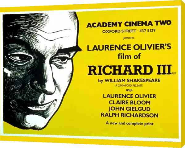 Academy Poster for Laurence Oliviers Richard III (1955)