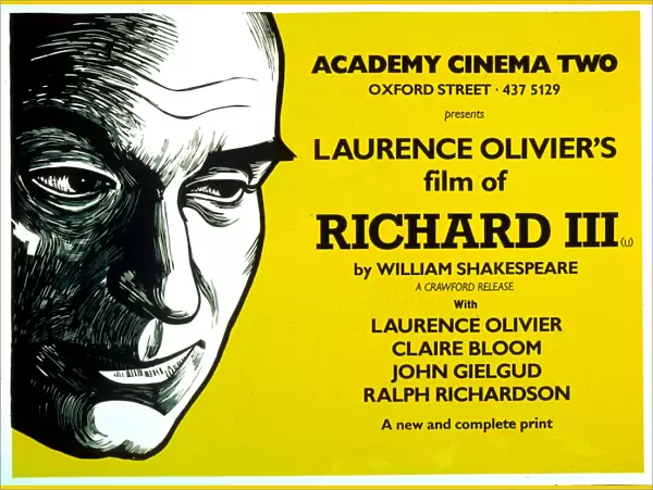Academy Poster for Laurence Oliviers Richard III (1955)