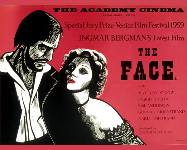 Academy Poster for Ingmar Bergmans The Face (1958)