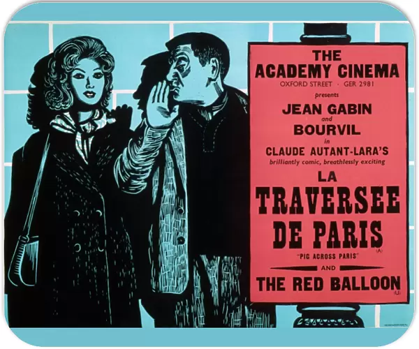Academy Poster for Claude Autant-Laras La Traversee de Paris (1956)
