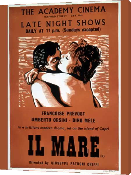 Academy Poster for Giuseppe Patroni Griffis Il Mare (1963)