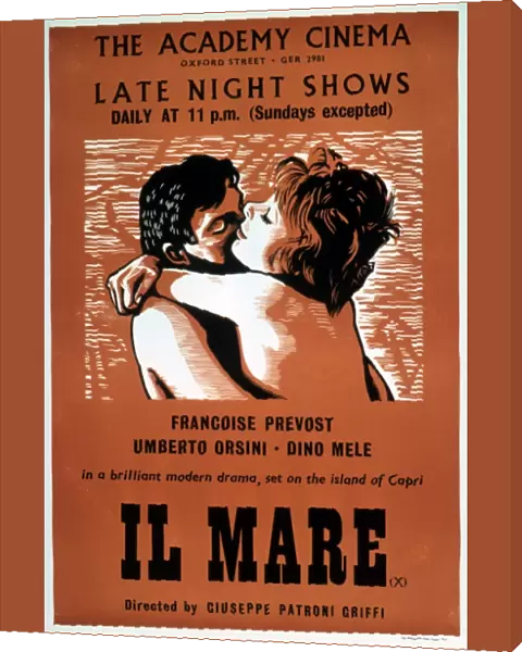 Academy Poster for Giuseppe Patroni Griffis Il Mare (1963)