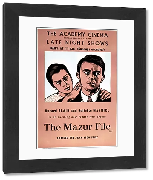 Academy Poster for Jean-Paul Sassys The Mazur File (1961)