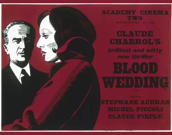 Academy Poster for Claude Chabrols Blood Wedding (1973)
