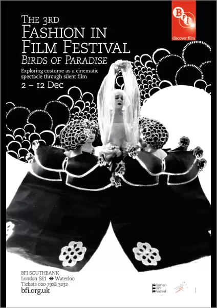 Poster for 3rd Fashion in Film Festival (Birds of Paradise) at BFI Southbank (2 - 12 Dec 2010)