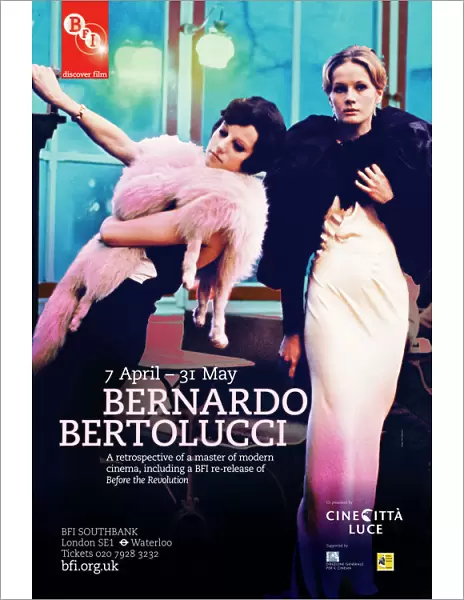 Poster for Bernardo Bertolucci Season at BFI Southbank (7 April - 31 may 2011)