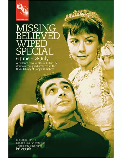 Poster for Missing Believed Wiped Season at BFI Southbank (6 Jun - 28 July 2011)