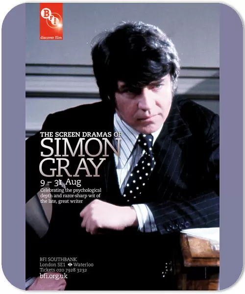 Poster for Simon Gray Season at BFI Southbank (9-31 Aug 2011)