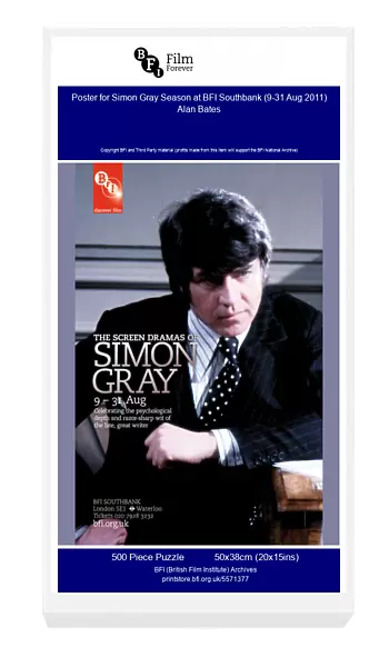 Poster for Simon Gray Season at BFI Southbank (9-31 Aug 2011)