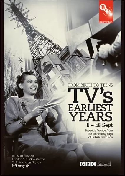 Poster for From Birth To Teens: TVs Earliest Years Season at BFI Southbank (8 - 28 Sept 2011)