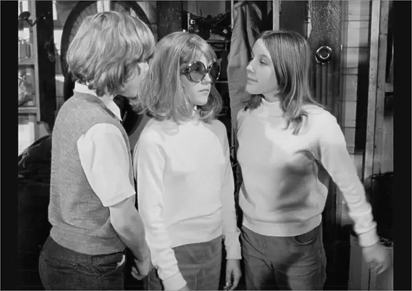 Keith Chegwin, Tracey Collins, and Julie Collins in Milo Lewis The Troublesome Double (1971)