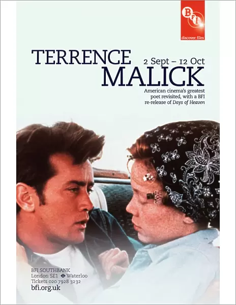 Poster for Terrence Malick Season at BFI Southbank (2 Sept - 12 Oct 2011)