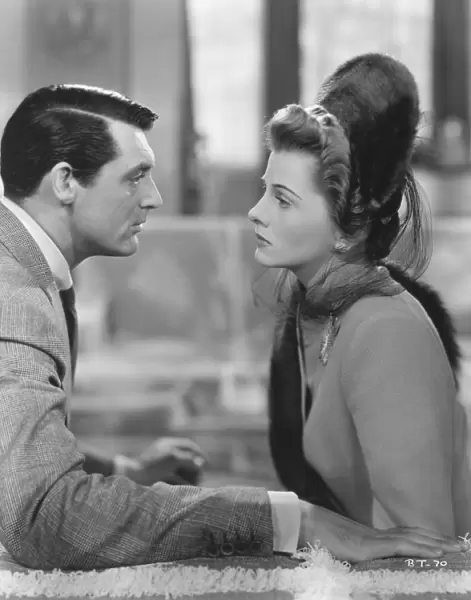 Cary Grant and Joan Fontaine Alfred Hitchcocks Suspicion (1941)