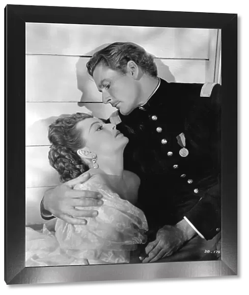 Errol Flynn and Olivia De Havilland in Raoul Walshs They Died With Their Boots On (1941)