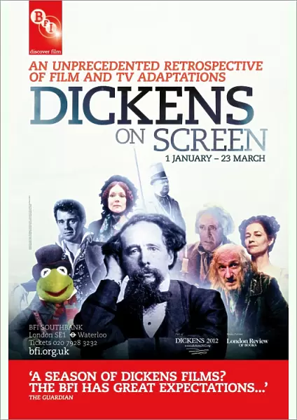 Poster for Dickens On Screen Season at BFI Southbank (1 Jan - 23 March 2012)
