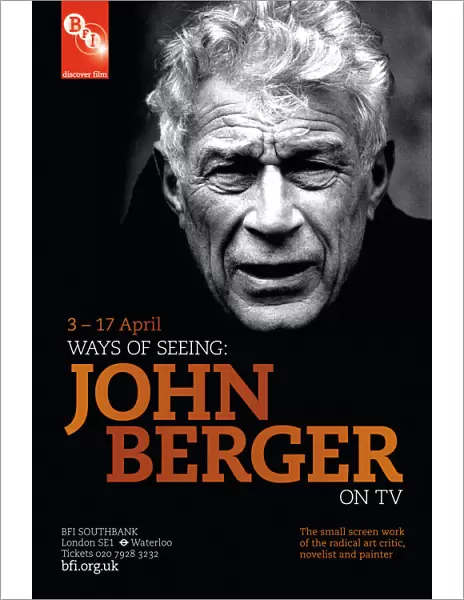 Poster for John Berger Season at BFI Southbank (1 - 17 April Feb 2012)