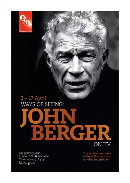 Poster for John Berger Season at BFI Southbank (1 - 17 April Feb 2012)