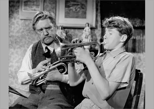 Peter Butterworth and Michael Crawford in Cecil Musks Blow Your Own Trumpet (1958)