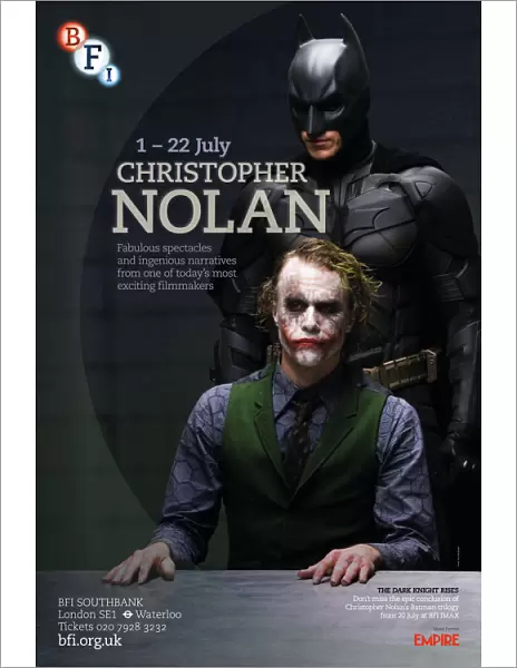 Poster for Christopher Nolan Season at BFI Southbank (1 - 22 July 2012)