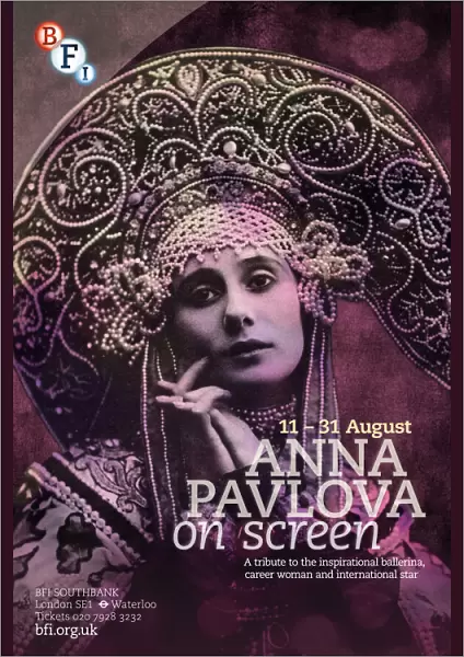 Poster for Anna Pavlova Season at BFI Southbank (11 - 30 August 2012)