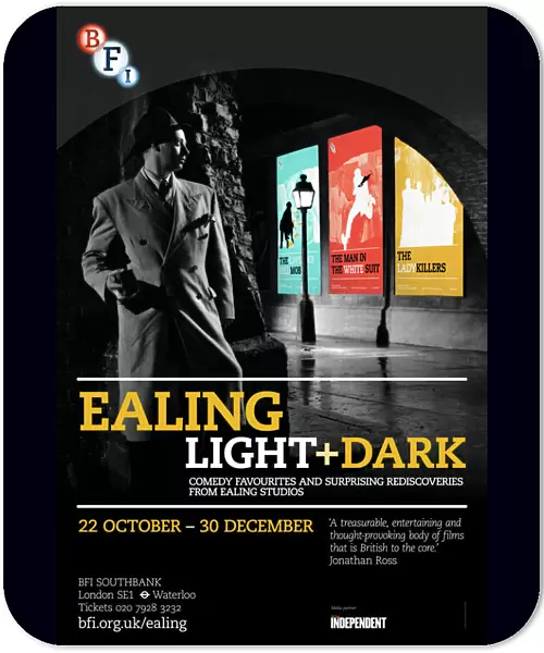 Poster for Ealing Light + Dark Season at BFI Southbank (22 Oct - 30 Dec 2012)