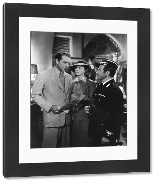 Paul Henreid, Ingrid Bergman, and Claude Rains in Michael Curtizs Casablanca (1942)