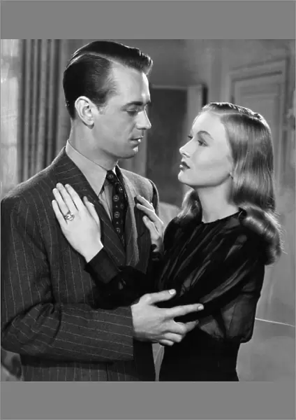 Alan Ladd and Veronica Lake in Stuart Heislers The Glass Key (1942)