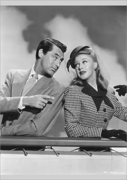 Cary Grant and Ginger Rogers in Leo McCareys Once Upon A Honeymoon (1942)