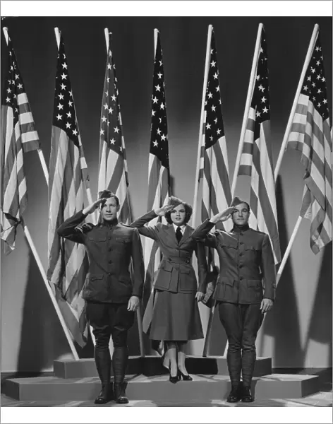 George Murphy, Judy Garland, and Gene Kelly in Busby Berkeleys For Me And My Girl (1942)