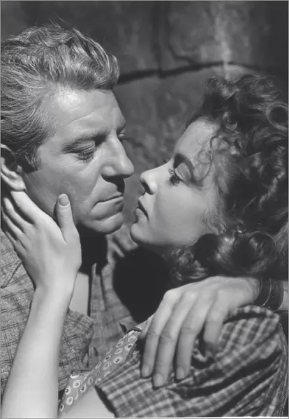 Jean Gabin and Ida Lupino in Archie L Mayos Moontide (1942)