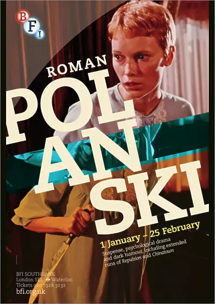 Poster for Roman Polanski Season at BFI Southbank (1 January - 25 February 2013)