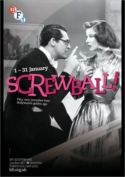 Poster for Screwball Season at BFI Southbank (1 - 31 January 2013)
