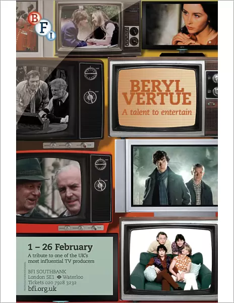 Poster for Beryl Vertue Season at BFI Southbank (1 - 26 February 2013)