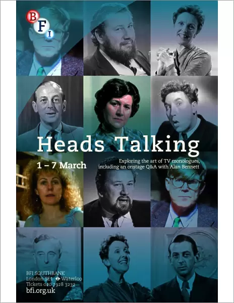 Poster for Heads Talking Season at BFI Southbank (1 - 7 March 2013)