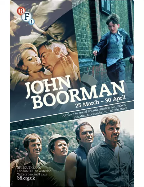 Poster for John Boorman Season at BFI Southbank (25 March - 30 April 2013)