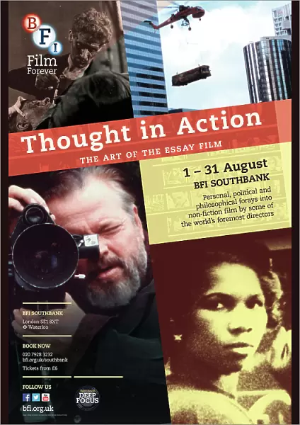 Poster for Thought in Action The Art Of The Essay Film Season at BFI Southbank (1 - 31 August 2013)