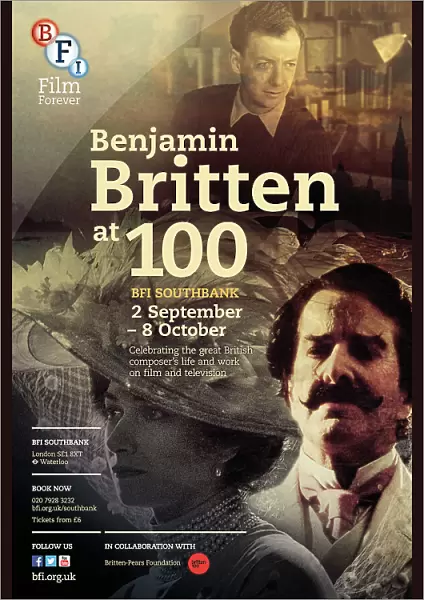 Poster for Benjamin Britten Season at BFI Southbank (2 September - 8 October 2013)