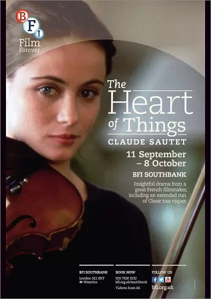 Poster for Claude Sautet Season (The Heart Of Things) at BFI Southbank (11 September - 8 October 2013)