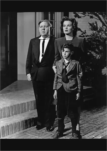 Charles Laughton, Maureen O Hara, and John Donat in Jean Renoirs This Land Is Mine (1943)
