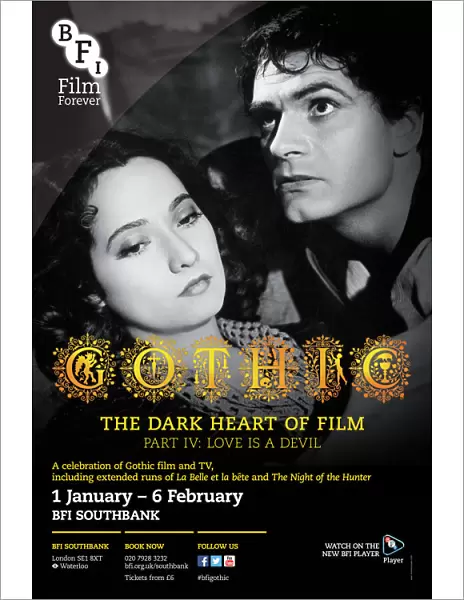 Poster for Gothic The Dark Heart Of Film Poster at BFI Southbank (1 January - 6 February 2014)