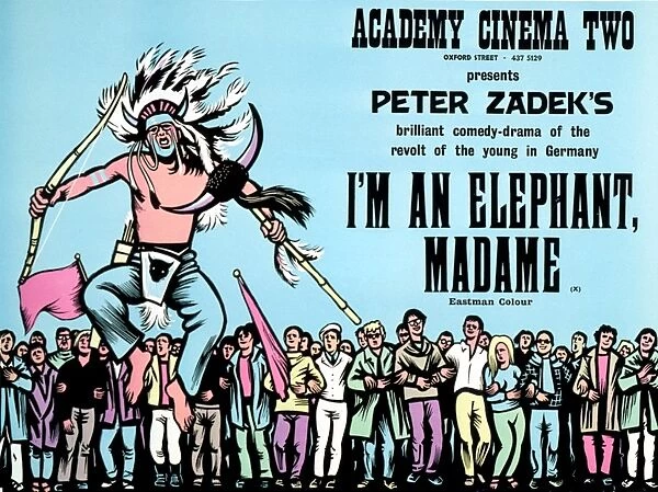 Academy Poster for Peter Zadeks I'm an Elephant, Madame (1968)