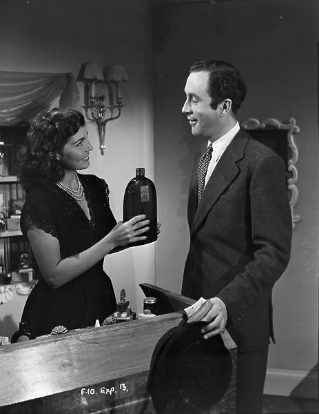 Anne Vernon and Dennis Price in John Guillermins Song of Paris (1952)