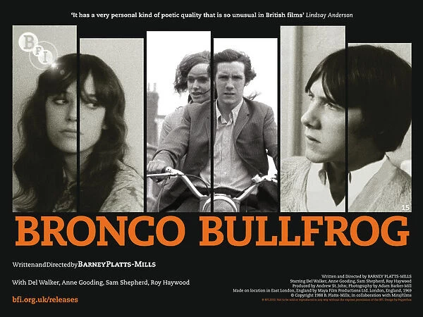 BFI Poster for Barney Platts-Mills Bronco Bullfrog (1969)