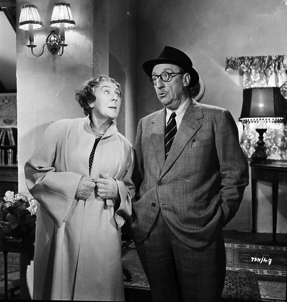 Cicely Courtneidge and Joss Ambler in Leslie Arliss Miss Tulip Stays The Night (1955)