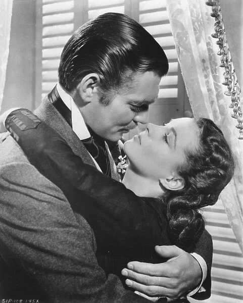Clark Gable 10x8 Photo Vivien Leigh Gone with the Wind 1939 
