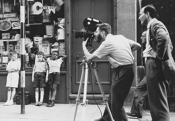 Karel Reisz and Walter Lassally filming We Are The Lambeth Boys (1959)