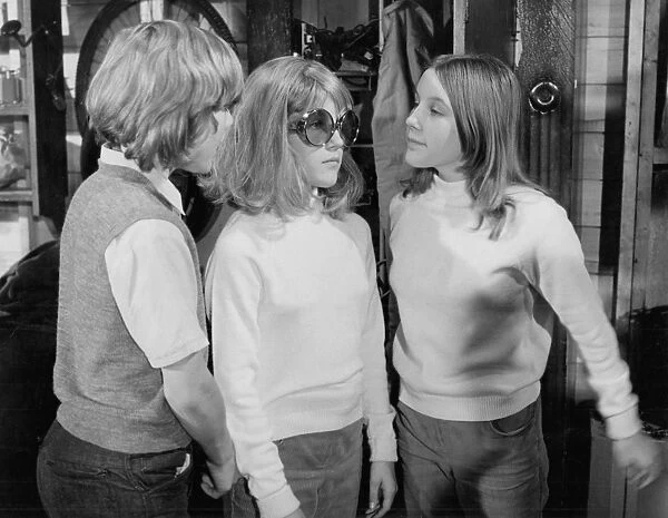 Keith Chegwin, Tracey Collins, and Julie Collins in Milo Lewis The Troublesome Double (1971)