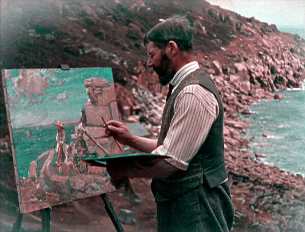 Lamorna Birch filmed by Claude Friese-Greene for The Open Road (1925)