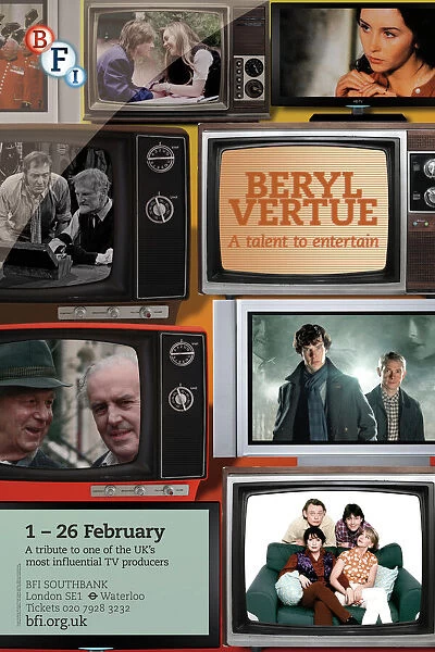 Poster for Beryl Vertue Season at BFI Southbank (1 - 26 February 2013)