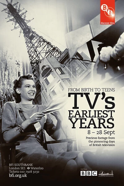 Poster for From Birth To Teens: TVs Earliest Years Season at BFI Southbank (8 - 28 Sept 2011)